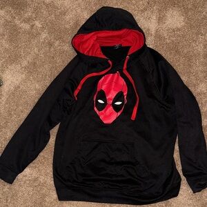 Deadpool Marvel Red and Black Hoodie